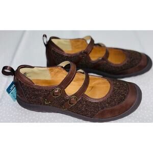 JBU by Jambu Women's Brown "Nina" Slip On Mary-Jane Flats, Size 8M